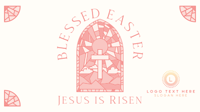 Easter Stained Glass Facebook event cover Image Preview