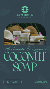 Organic Coconut Soap Facebook Story Image Preview