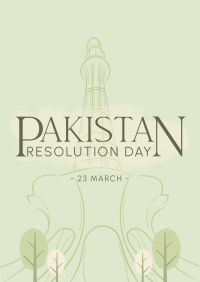 Pakistan Day Landmark Poster Image Preview