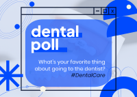 Dental Care Poll Postcard Image Preview