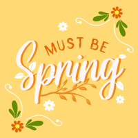 Must be Spring Instagram post Image Preview
