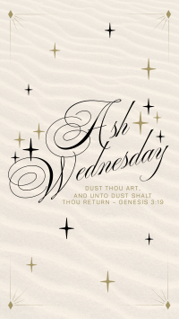 Simple Elegant Ash Wednesday Instagram Reel Preview