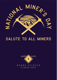 Salute to Miners Flyer Image Preview