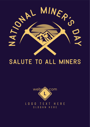 Salute to Miners Flyer Image Preview