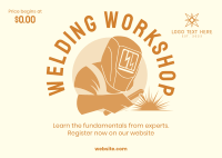 Welding Workshop From The Experts Postcard Design