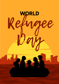 World Refuge Day Flyer Design
