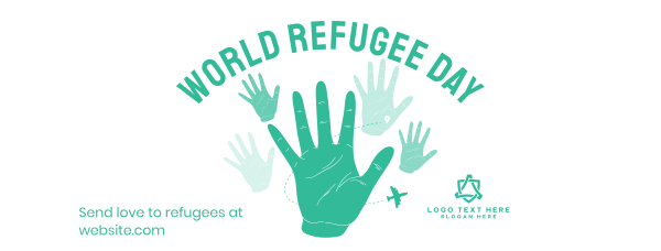 Hand Refugee Facebook Cover Design