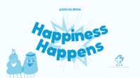 Happiness Unfolds Facebook Event Cover Design