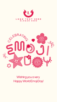 Celebrate Emojis Facebook Story Design