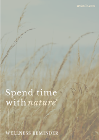 Elegant Wellness Reminder Poster Image Preview