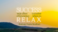 Relax Motivation Quote Video Image Preview