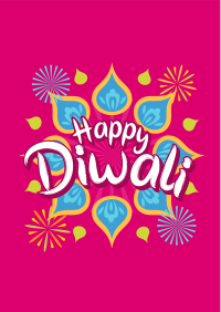 Diwali Festival Greeting Flyer Design