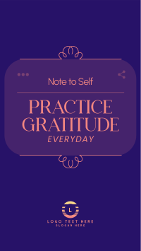 Positive Self Note Facebook story Image Preview