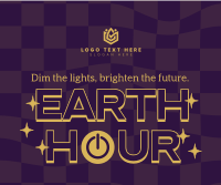 Earth Hour Retro Facebook post Image Preview