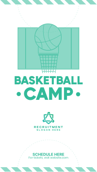 Basketball Camp Facebook Story Design