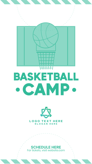 Basketball Camp Facebook story Image Preview