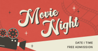Film Movie Night Facebook Ad Design