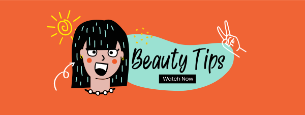 Beauty Cute Tips Facebook Cover Design Image Preview