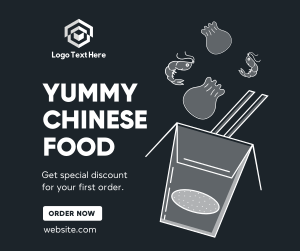 Asian Food Delivery Facebook post