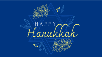 Hanukkah Star Greeting Facebook event cover Image Preview