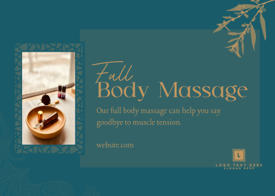Luxe Body Massage Postcard Image Preview