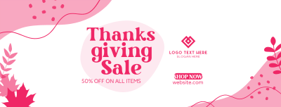 Thanksgiving Flash Sale Facebook cover Image Preview
