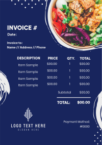 Salad Bowl Invoice Design