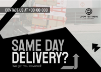 Reliable Delivery Courier Postcard Design