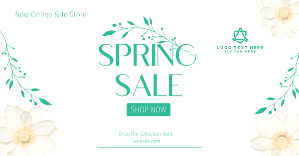 Aesthetic Spring Sale  Facebook Ad Design Image Preview