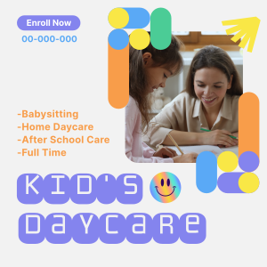 Kid's Daycare Services Instagram post Image Preview