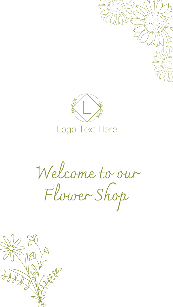 Minimalist Flower Shop Facebook Story Design Image Preview