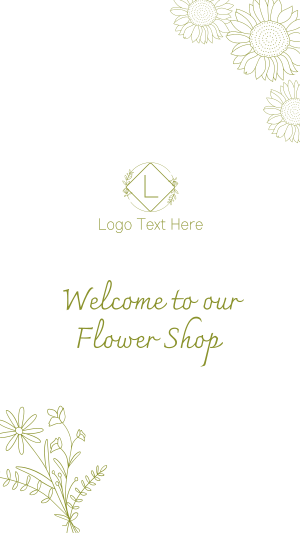 Minimalist Flower Shop Facebook story Image Preview
