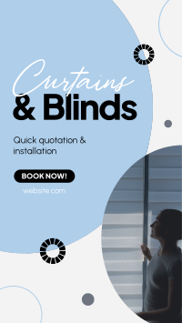 Curtains & Blinds Installation Instagram Story Design