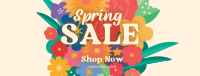 Spring Sale bouquet Facebook cover Image Preview