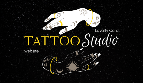 Tattoo Studio Art Business Card Design Image Preview
