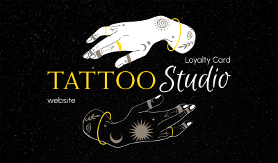 Tattoo Studio Art Business Card Image Preview