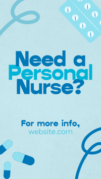 Caring Professional Nurse Instagram Story Design