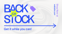 Back In Stock Minimalist Animation Preview