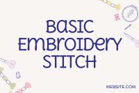 Cute Embroidery Shop Pinterest Cover Design