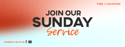 Sunday Service Facebook cover Image Preview