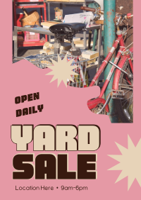 Quirky Yard Sale Poster Design