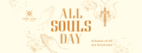 Prayer for Souls' Day Facebook Cover Design
