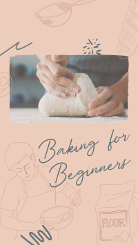 Beginner Baking Class Facebook story Image Preview