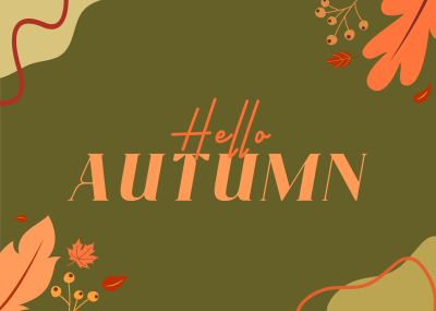 Yo! Ho! Autumn Postcard Image Preview