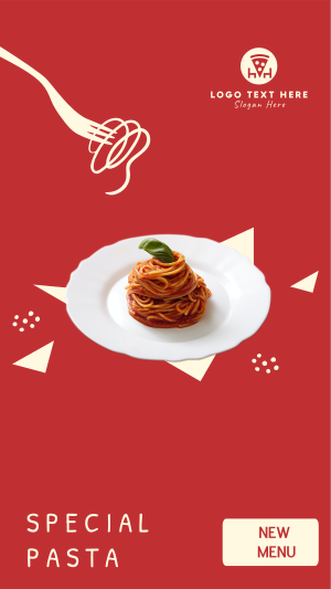 New Pasta Menu  Instagram story Image Preview