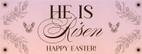 Rustic Easter Sunday Facebook Cover Design