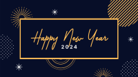 Elegant New Year Facebook Event Cover Design