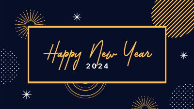 Elegant New Year Facebook event cover Image Preview