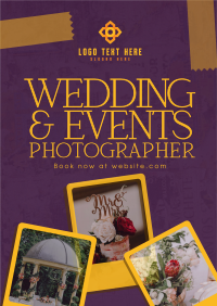 Rustic Wedding Photographer Flyer Design