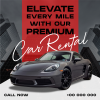 Modern Premium Car Rental Instagram Post Image Preview